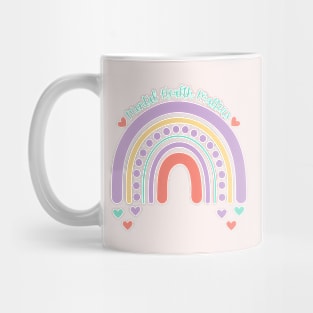 Mental Health Matters | Rainbow Peach Candy Mug